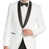 Egara Slim Fit Shawl Lapel Dinner Jacket, White