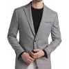 Awearness Kenneth Cole Gray Plaid Slim Fit Sport Coat