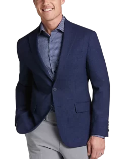 Awearness Kenneth Cole AWEAR-TECH Slim Fit Sport Coat, Navy Check