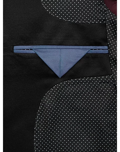 After Hours Slim Fit Dinner Jacket, Blue Jacquard - Image 3