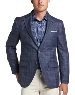 Joseph Abboud Modern Fit Sport Coat, Blue Plaid