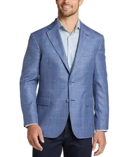 Joseph Abboud Modern Fit Sport Coat, Tan Windowpane Plaid