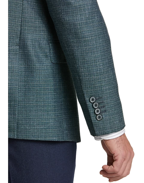 Joseph Abboud Slim Fit Sport Coat, Blue And Green Textured - Image 2