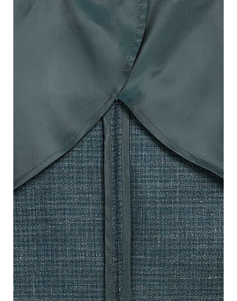 Joseph Abboud Slim Fit Sport Coat, Blue And Green Textured - Image 4