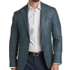 Joseph Abboud Slim Fit Sport Coat, Blue And Green Textured