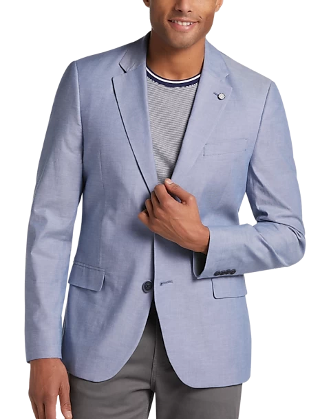 Nautica Modern Fit Sport Coat, Chambray Red