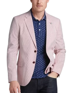 Nautica Modern Fit Sport Coat, Blue Seersucker