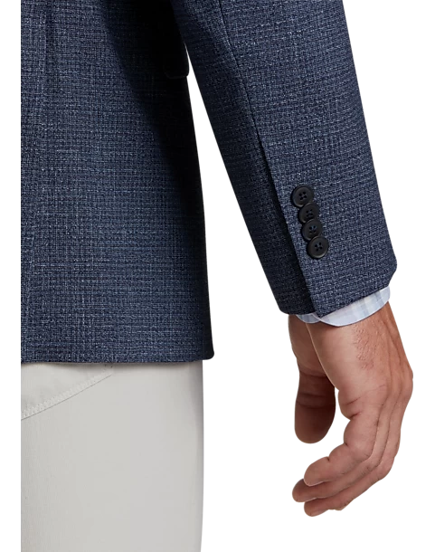 Awearness Kenneth Cole Modern Fit Sport Coat, Blue Tic - Image 2