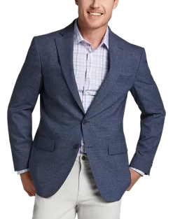 Awearness Kenneth Cole Modern Fit Sport Coat, Blue Tic