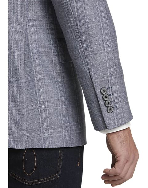 Joseph Abboud Modern Fit Sport Coat, Lavender Plaid - Image 2