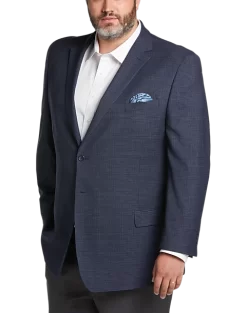 Pronto Uomo Executive Fit Sport Coat, Blue Check