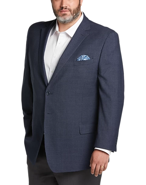 Pronto Uomo Executive Fit Sport Coat, Blue Check