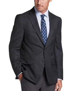 Lauren By Ralph Lauren Classic Fit Sport Coat, Charcoal Windowpane