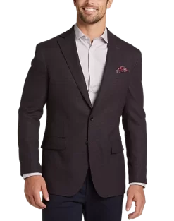 Awearness Kenneth Cole Modern Fit Sport Coat, Black Check