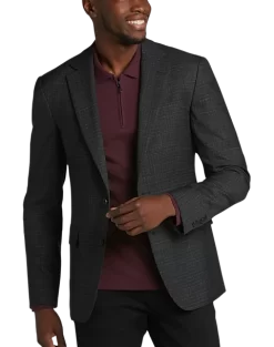 Awearness Kenneth Cole Performance Modern Fit Sport Coat, Black Check