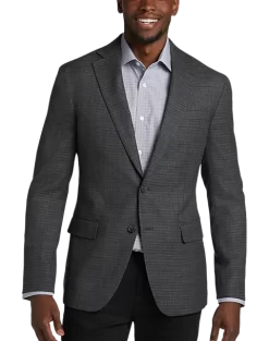 Awearness Kenneth Cole Sport Coat, Charcoal Check