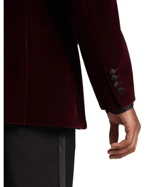 Paisley & Gray Slim Fit Dinner Jacket, Crimson Red - Image 2