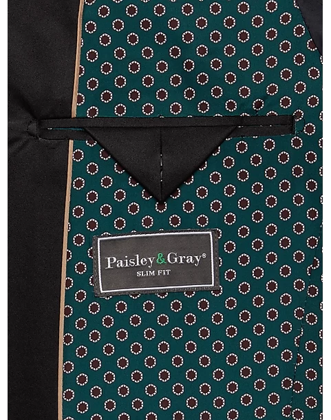 Paisley & Gray Slim Fit Dinner Jacket, Crimson Red - Image 3
