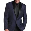 Michael Strahan Classic Fit Shawl Lapel Dinner Jacket, Blue Floral
