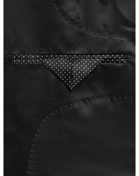 Egara Slim Fit Peak Lapel Dinner Jacket, Emerald Green Paisley - Image 3