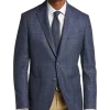 Joseph Abboud Modern Fit Sport Coat, Blue Windowpane Plaid