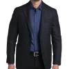 Joseph Abboud Slim Fit Sport Coat, Charcoal Windowpane Plaid