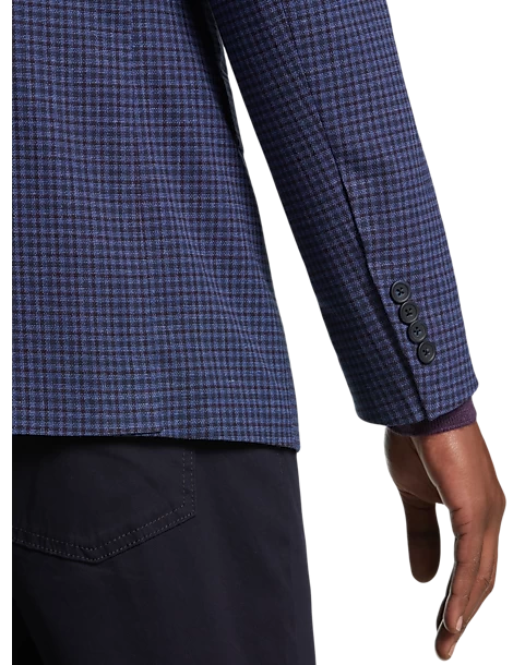 Pronto Uomo Modern Fit Sport Coat, Blue Check - Image 2