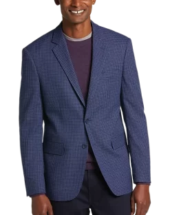 Pronto Uomo Modern Fit Sport Coat, Blue Check