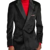 Paisley & Gray Slim Fit Double Breasted Dinner Jacket, Crimson Red