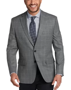 Lauren By Ralph Lauren Classic Fit Sport Coat, Gray Plaid