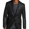 Daniel Hechter Modern Fit Vegan Leather Sport Coat, Brown