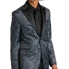 Egara Slim Fit Formal Dinner Jacket, Blue Floral