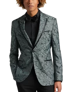 Egara Slim Fit Dinner Jacket, Green Floral