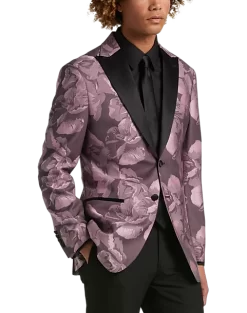 Egara Slim Fit Dinner Jacket Pink Floral