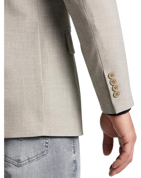 Michael Strahan Classic Fit Notch Lapel Sport Coat, Tan Tic - Image 2