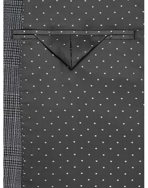 Michael Strahan Classic Fit Sport Coat, Gray Plaid - Image 3