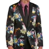 Paisley & Gray Slim Fit Dinner Jacket, Multicolor Abstract Art