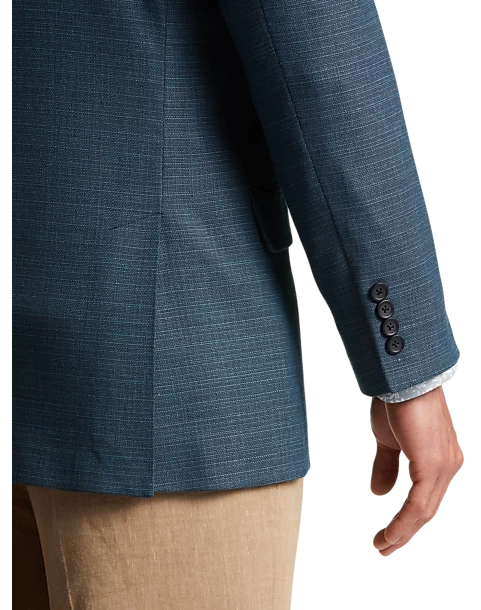 Pronto Uomo Modern Fit Notch Lapel Sport Coat, Teal - Image 2