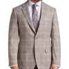 Pronto Uomo Modern Fit Notch Lapel Sport Coat, Tan Plaid