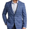 Pronto Uomo Modern Fit Notch Lapel Sport Coat, Blue Plaid