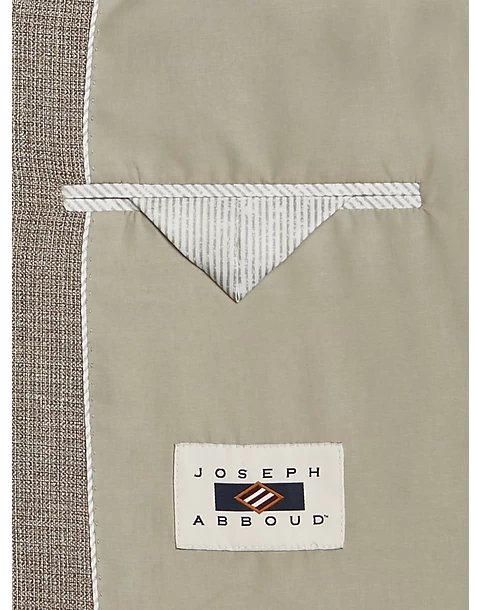 Joseph Abboud Modern Fit Notch Lapel Sport Coat, Tan Tic - Image 3