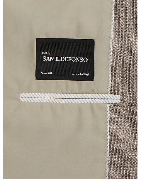 Joseph Abboud Modern Fit Notch Lapel Sport Coat, Tan Tic - Image 4
