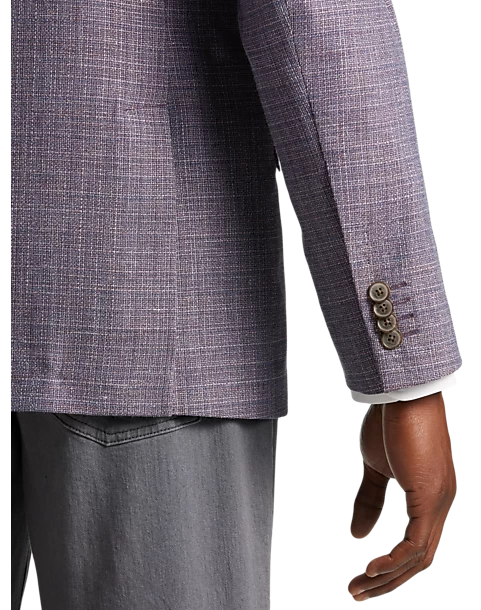 Joseph Abboud Modern Fit Sport Coat, Berry - Image 2