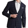 JOE Joseph Abboud Slim Fit Notch Lapel Sport Coat, Navy Plaid