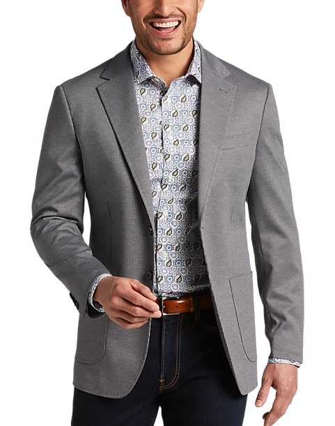JOE Joseph Abboud Slim Fit Notch Lapel Sport Coat, Gray Tic