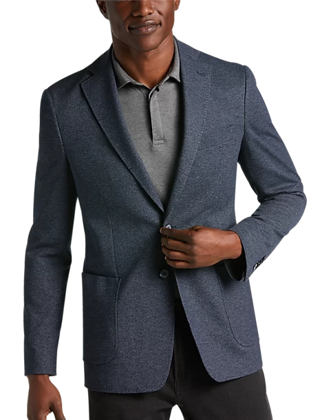 JOE Joseph Abboud Slim Fit Knit Sport Coat, Navy Tic