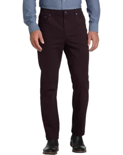 Joseph Abboud Modern Fit Power Stretch 5-Pocket Pants, Black