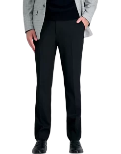 J.M. Haggar Premium 4-Way Stretch Classic Fit Dress Pants, Blue Bone Sharkskin