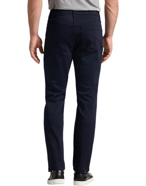 Awearness Kenneth Cole Slim Fit Stretch Waist Pants, Navy - Image 2