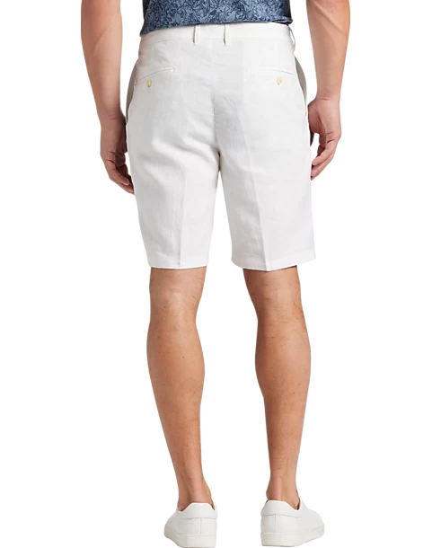 Joseph Abboud Modern Fit Linen Shorts, Natural - Image 2
